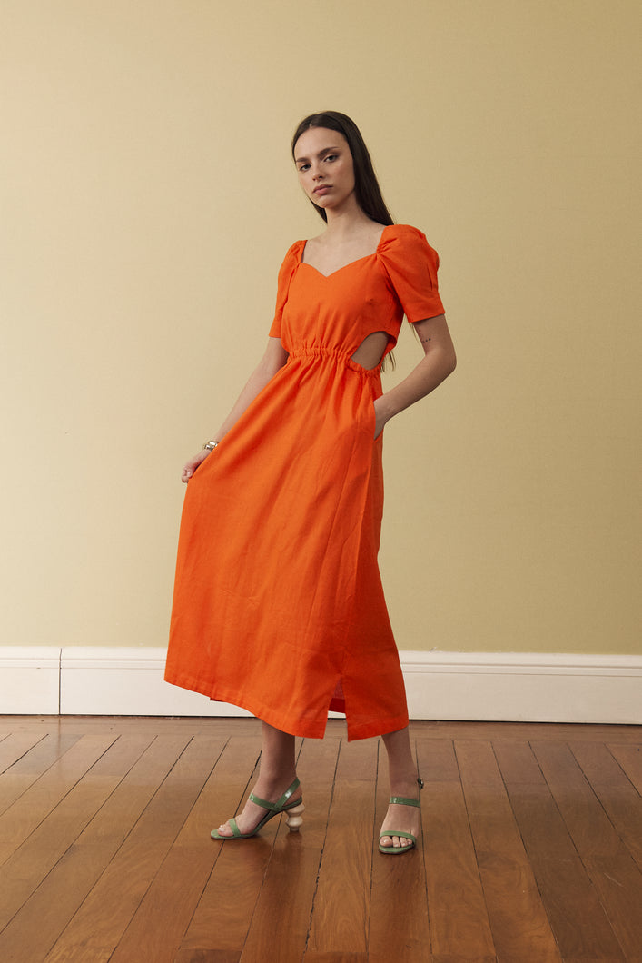 Vestido Artemisa Naranja